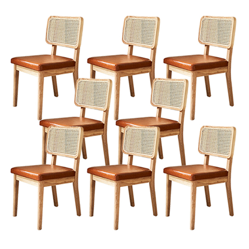 Traditional Dining Accent Chair Upholstered Dining Room Chair Wood Armless 8 Piece Set Clearhalo 'Dining Chairs' 'Dining Tables & Seating' 'dining_chair' 'furn' 'furn_dining_chair' 'Furniture' 'Kitchen & Dining Furniture' 5923331