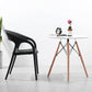 Eigentijdse open rug eetkamerstoel plastic stapelbare eetgelegenheden stoel
