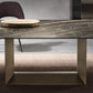 Mesa de comedor rectangular de piedra sinterizada, muebles modernos con base de acero para el hogar