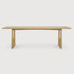 Wood Dining Table Traditional Luxury Dining Table with Sled Base