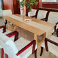Wood Dining Table Traditional Luxury Dining Table with Sled Base
