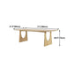 Wood Dining Table Traditional Luxury Dining Table with Sled Base