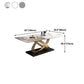 Stone Top Dining Table Contemporary Dining Table with Pedestal Base Clearhalo 'Dining Tables & Seating' 'Dining Tables' 'dining_table' 'furn' 'furn_dining_table' 'Furniture' 'Kitchen & Dining Furniture' 5923432