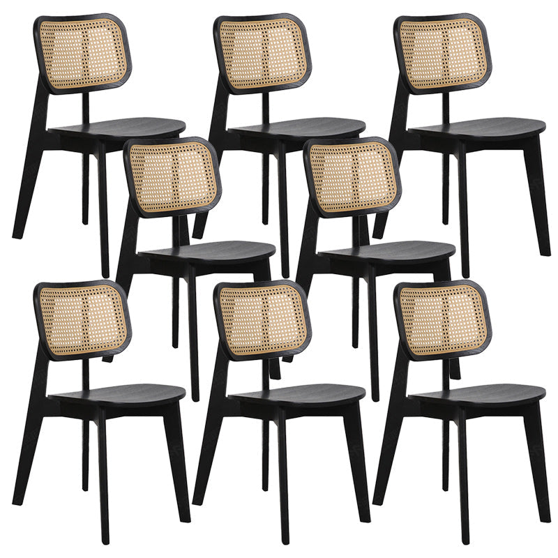 Traditional Solid Wood Side Chair Open Back Dining Side Chair