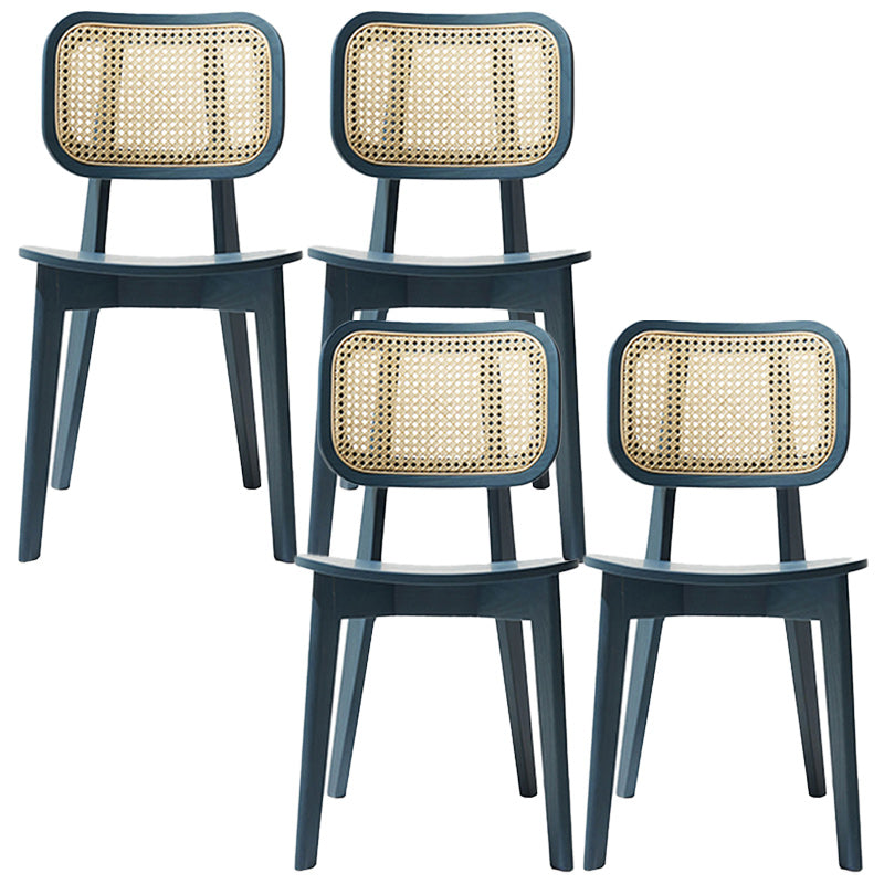 Traditional Solid Wood Side Chair Open Back Dining Side Chair