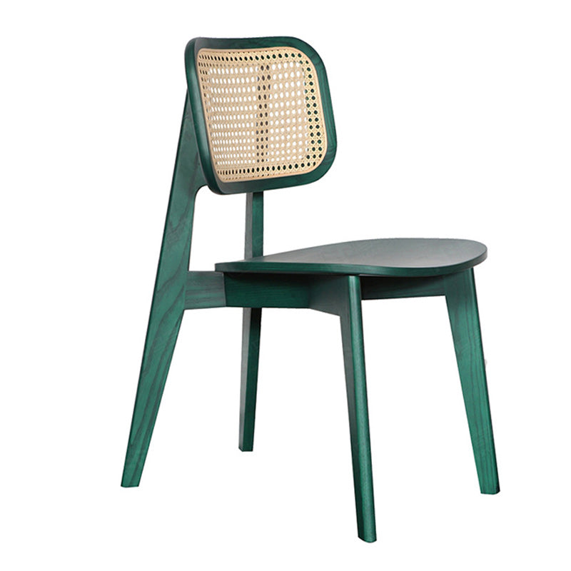 Traditional Solid Wood Side Chair Open Back Dining Side Chair