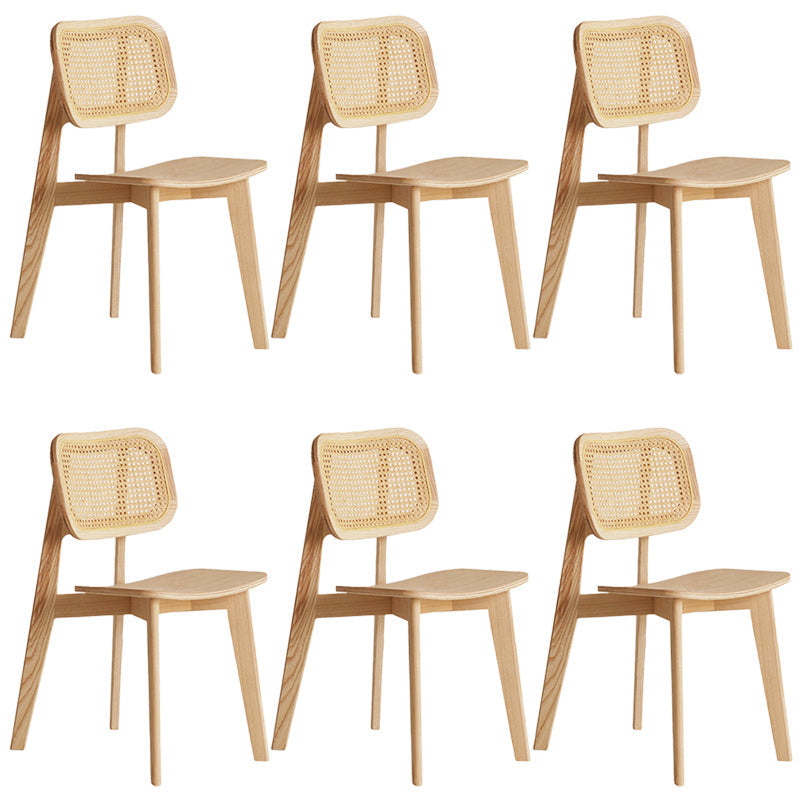 Traditional Solid Wood Side Chair Open Back Dining Side Chair