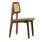 Traditional Solid Wood Side Chair Open Back Dining Side Chair