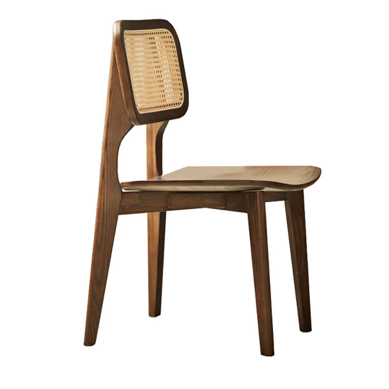 Traditional Solid Wood Side Chair Open Back Dining Side Chair