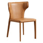 Modern Wingback Dining Chairs Faux Leather Armless Side Chair Ginger 1 Piece Clearhalo 'Dining Chairs' 'Dining Tables & Seating' 'dining_chair' 'furn' 'furn_dining_chair' 'Furniture' 'Kitchen & Dining Furniture' 5923523