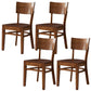 Industrial Style Dining Chair Solid Wood Open Back Armless chair Brown 4 Piece Set Clearhalo 'Dining Chairs' 'Dining Tables & Seating' 'dining_chair' 'furn' 'furn_dining_chair' 'Furniture' 'Kitchen & Dining Furniture' 5923549