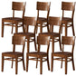 Industrial Style Dining Chair Solid Wood Open Back Armless chair Brown 8 Piece Set Clearhalo 'Dining Chairs' 'Dining Tables & Seating' 'dining_chair' 'furn' 'furn_dining_chair' 'Furniture' 'Kitchen & Dining Furniture' 5923554