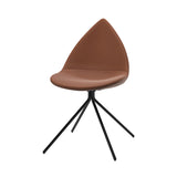 Silla de comedor de comedor moderno sillas de metal negro sillas de comedor sin brazo