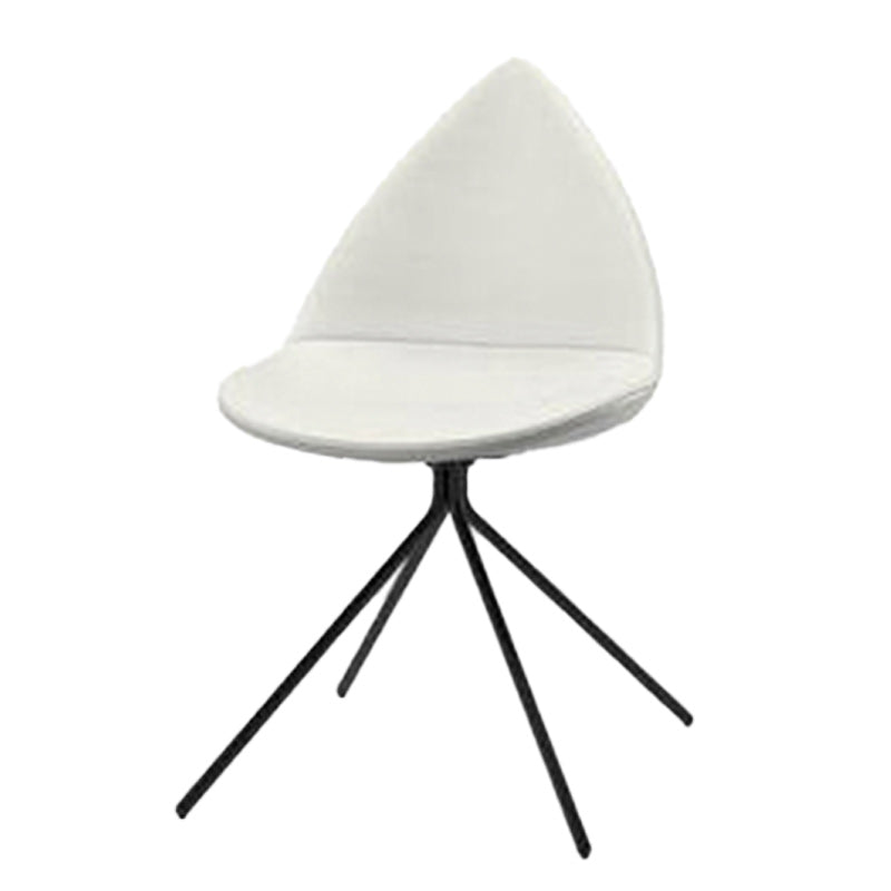 Silla de comedor de comedor moderno sillas de metal negro sillas de comedor sin brazo