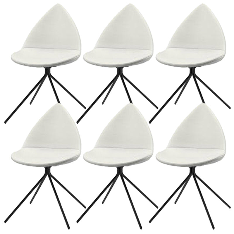 Silla de comedor de comedor moderno sillas de metal negro sillas de comedor sin brazo