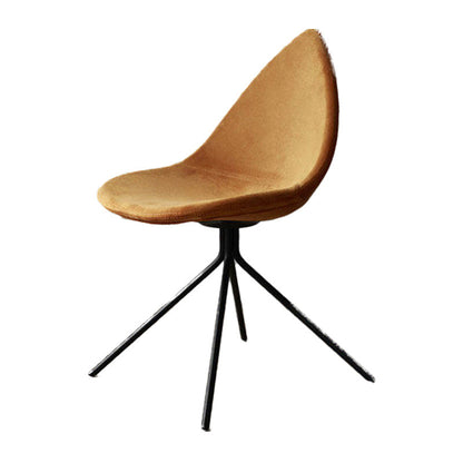 Silla de comedor de comedor moderno sillas de metal negro sillas de comedor sin brazo