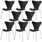 Modern Armless Side Chair Manufactured Wood Stackable Dining Chairs