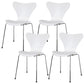 Modern Armless Side Chair Manufactured Wood Stackable Dining Chairs