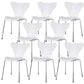 Modern Armless Side Chair Manufactured Wood Stackable Dining Chairs