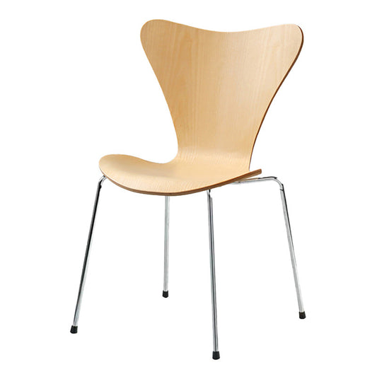 Modern Armless Side Chair Manufactured Wood Stackable Dining Chairs Wood 1 Piece