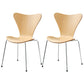 Modern Armless Side Chair Manufactured Wood Stackable Dining Chairs