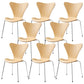 Modern Armless Side Chair Manufactured Wood Stackable Dining Chairs