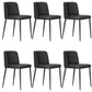 Contemporary Home Dining Chairs Armless Low Back Dining Side Chair Black 6 Piece Set Clearhalo 'Dining Chairs' 'Dining Tables & Seating' 'dining_chair' 'furn' 'furn_dining_chair' 'Furniture' 'Kitchen & Dining Furniture' 5923646