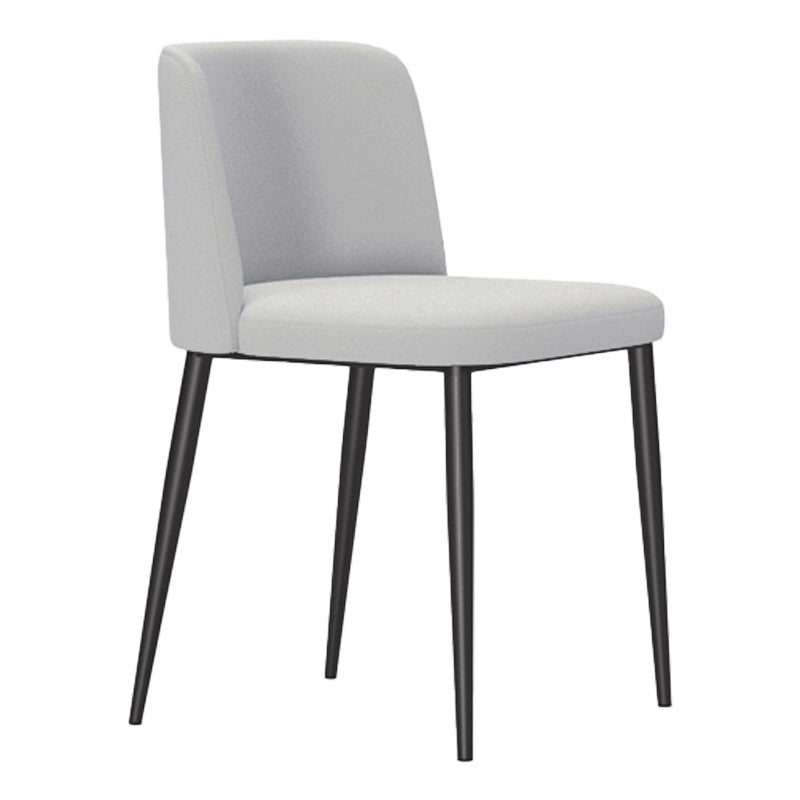 Contemporary Home Dining Chairs Armless Low Back Dining Side Chair Light Gray 1 Piece Clearhalo 'Dining Chairs' 'Dining Tables & Seating' 'dining_chair' 'furn' 'furn_dining_chair' 'Furniture' 'Kitchen & Dining Furniture' 5923650