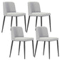 Contemporary Home Dining Chairs Armless Low Back Dining Side Chair Light Gray 4 Piece Set Clearhalo 'Dining Chairs' 'Dining Tables & Seating' 'dining_chair' 'furn' 'furn_dining_chair' 'Furniture' 'Kitchen & Dining Furniture' 5923655