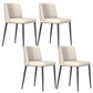 Contemporary Home Dining Chairs Armless Low Back Dining Side Chair Beige 4 Piece Set Clearhalo 'Dining Chairs' 'Dining Tables & Seating' 'dining_chair' 'furn' 'furn_dining_chair' 'Furniture' 'Kitchen & Dining Furniture' 5923669