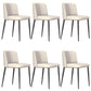 Contemporary Home Dining Chairs Armless Low Back Dining Side Chair Beige 6 Piece Set Clearhalo 'Dining Chairs' 'Dining Tables & Seating' 'dining_chair' 'furn' 'furn_dining_chair' 'Furniture' 'Kitchen & Dining Furniture' 5923670