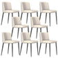 Contemporary Home Dining Chairs Armless Low Back Dining Side Chair Beige 8 Piece Set Clearhalo 'Dining Chairs' 'Dining Tables & Seating' 'dining_chair' 'furn' 'furn_dining_chair' 'Furniture' 'Kitchen & Dining Furniture' 5923671