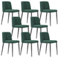 Contemporary Home Dining Chairs Armless Low Back Dining Side Chair Blackish Green 8 Piece Set Clearhalo 'Dining Chairs' 'Dining Tables & Seating' 'dining_chair' 'furn' 'furn_dining_chair' 'Furniture' 'Kitchen & Dining Furniture' 5923676