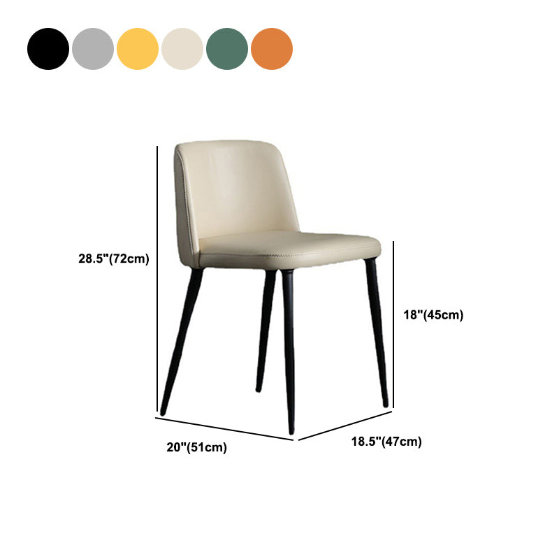 Contemporary Home Dining Chairs Armless Low Back Dining Side Chair Clearhalo 'Dining Chairs' 'Dining Tables & Seating' 'dining_chair' 'furn' 'furn_dining_chair' 'Furniture' 'Kitchen & Dining Furniture' 5923682