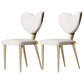 Glam Armless Dining Chairs Gold Stainless Steel Legs Side Chair