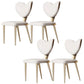 Glam Armless Dining Chairs Gold Stainless Steel Legs Side Chair