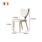 Glam Armless Dining Chairs Gold Stainless Steel Legs Side Chair