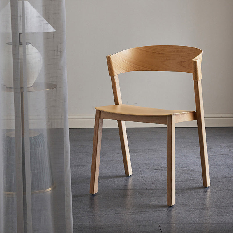 Contemporary Style Dining Chair Solid Wood Dining Room Chair for Home Wood Armless 1 Piece Clearhalo 'Dining Chairs' 'Dining Tables & Seating' 'dining_chair' 'furn' 'furn_dining_chair' 'Furniture' 'Kitchen & Dining Furniture' 5923748