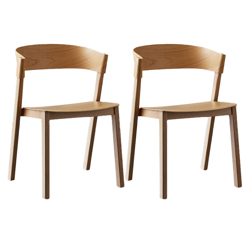 Contemporary Style Dining Chair Solid Wood Dining Room Chair for Home Wood Armless 2 Piece Set Clearhalo 'Dining Chairs' 'Dining Tables & Seating' 'dining_chair' 'furn' 'furn_dining_chair' 'Furniture' 'Kitchen & Dining Furniture' 5923749