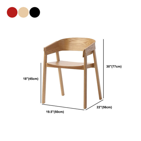 Contemporary Style Dining Chair Solid Wood Dining Room Chair for Home Clearhalo 'Dining Chairs' 'Dining Tables & Seating' 'dining_chair' 'furn' 'furn_dining_chair' 'Furniture' 'Kitchen & Dining Furniture' 5923753