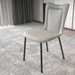 Black Iron Legs Dining Chairs Modern Faux Leather Armless Side Chair Clearhalo 'Dining Chairs' 'Dining Tables & Seating' 'dining_chair' 'furn' 'furn_dining_chair' 'Furniture' 'Kitchen & Dining Furniture' 5923762