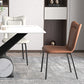 Black Iron Legs Dining Chairs Modern Faux Leather Armless Side Chair Clearhalo 'Dining Chairs' 'Dining Tables & Seating' 'dining_chair' 'furn' 'furn_dining_chair' 'Furniture' 'Kitchen & Dining Furniture' 5923772