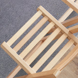 現代のソリッドウッドダイニングチェアオープンバックフォールディングサイドチェア