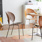 Industrial Dining Chair with Metal Legs Matte Finish Side Chair