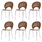 Industrial Dining Chair with Metal Legs Matte Finish Side Chair