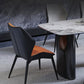 Wingback Armless Dining Chairs Modern Faux Leather Dining Side Chair