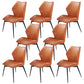 Wingback Armless Dining Chairs Modern Faux Leather Dining Side Chair