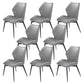 Wingback Armless Dining Chairs Modern Faux Leather Dining Side Chair