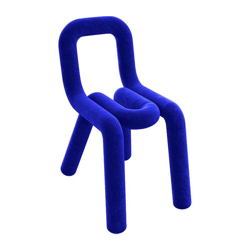 Modern Style Upholstered Dining Chair Open Back Dining Side Chair Blue 1 Piece Clearhalo 'Dining Chairs' 'Dining Tables & Seating' 'dining_chair' 'furn' 'furn_dining_chair' 'Furniture' 'Kitchen & Dining Furniture' 5923890