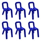 Modern Style Upholstered Dining Chair Open Back Dining Side Chair Blue 6 Piece Set Clearhalo 'Dining Chairs' 'Dining Tables & Seating' 'dining_chair' 'furn' 'furn_dining_chair' 'Furniture' 'Kitchen & Dining Furniture' 5923895